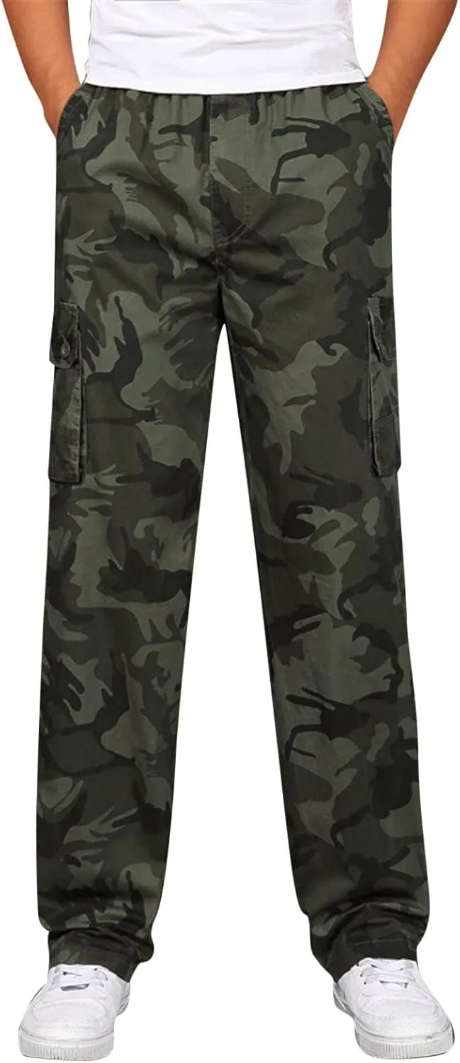 Cargo Pants for Men Relaxed Fit Tapered Sweatpant Casual Athletics Jogger Mens Casual Pants Mens Lounge Pants Fashion