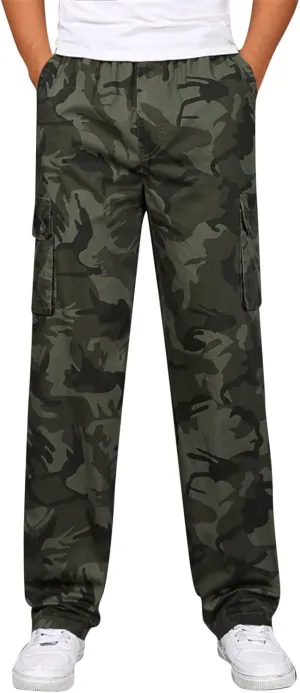 Cargo Pants for Men Relaxed Fit Tapered Sweatpant Casual Athletics Jogger Mens Casual Pants Mens Lounge Pants Fashion