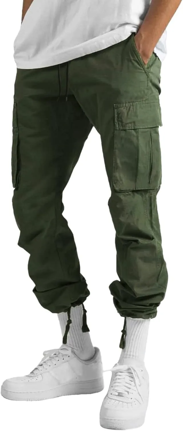 Cargo Pants for Men Relaxed Fit Trouser Baggy Jogger Pants Pockets Men's Pants Mens Active Athletic Sweatpants Fleece