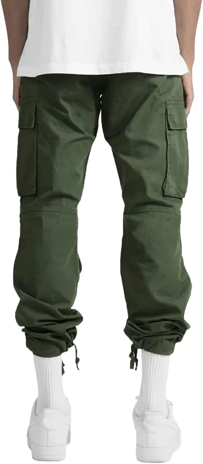 Cargo Pants for Men Relaxed Fit Trouser Baggy Jogger Pants Pockets Men's Pants Mens Active Athletic Sweatpants Fleece