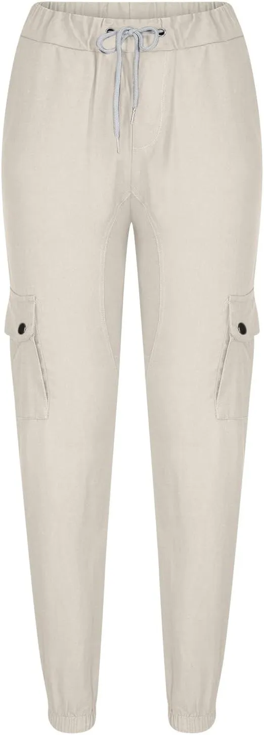 Cargo Sweatpants for Men Multi Pockets Skinny-Fit Slacks Tapered Loose Trousers Outdoor Fashion Slim Sport Pants