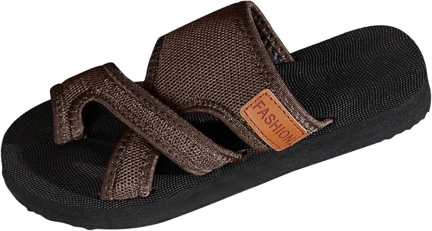 Cathalem Breathable Mesh Slide Sandals For Women Hollow Mesh Slide Sandals With Toe Loop Summer Casual Mesh Flats Slippers