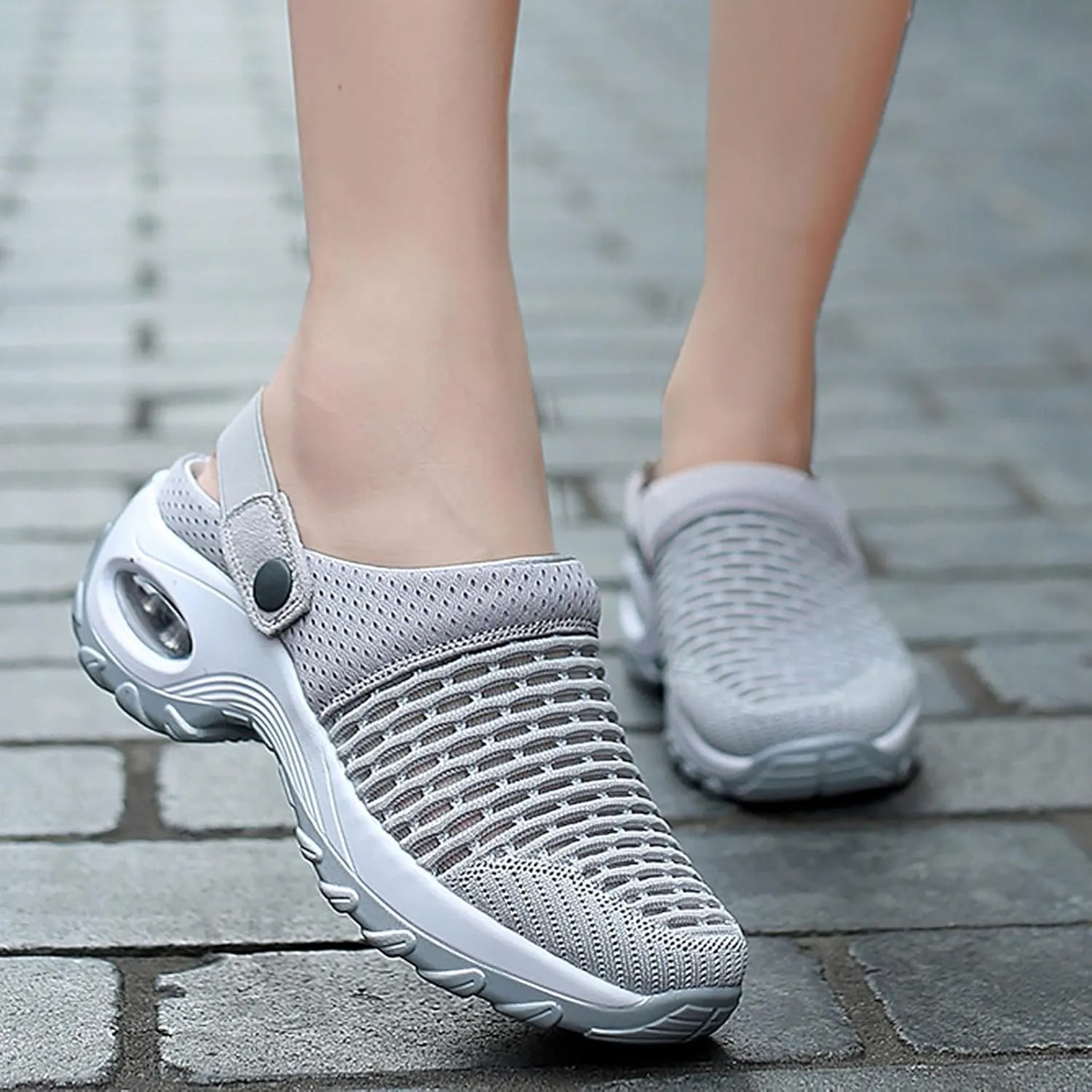 Cathalem Sandals for women 2024 Women's Orthopedic Clogs with Air Cushion Support to Reduce Back and Knee Pressure
