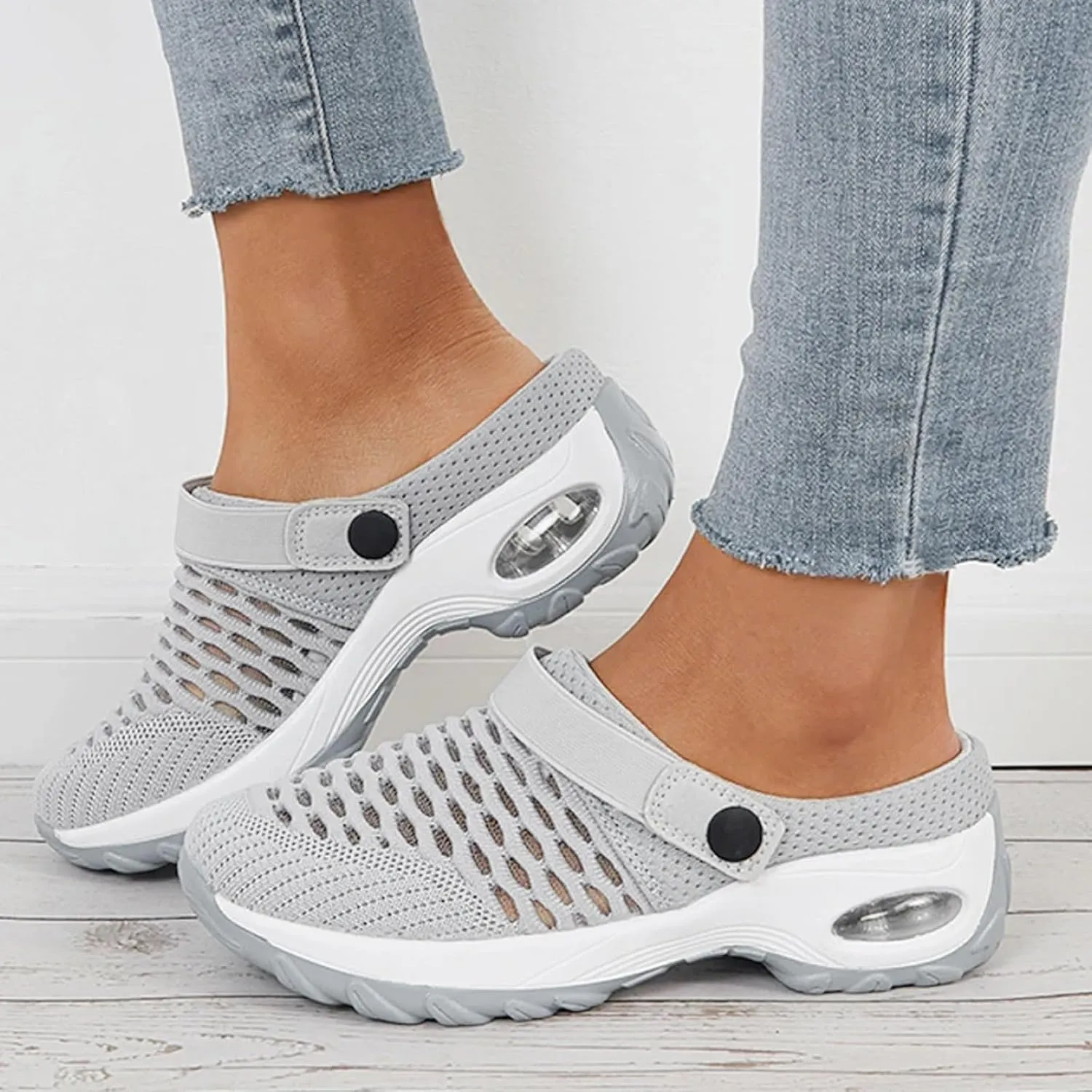 Cathalem Sandals for women 2024 Women's Orthopedic Clogs with Air Cushion Support to Reduce Back and Knee Pressure