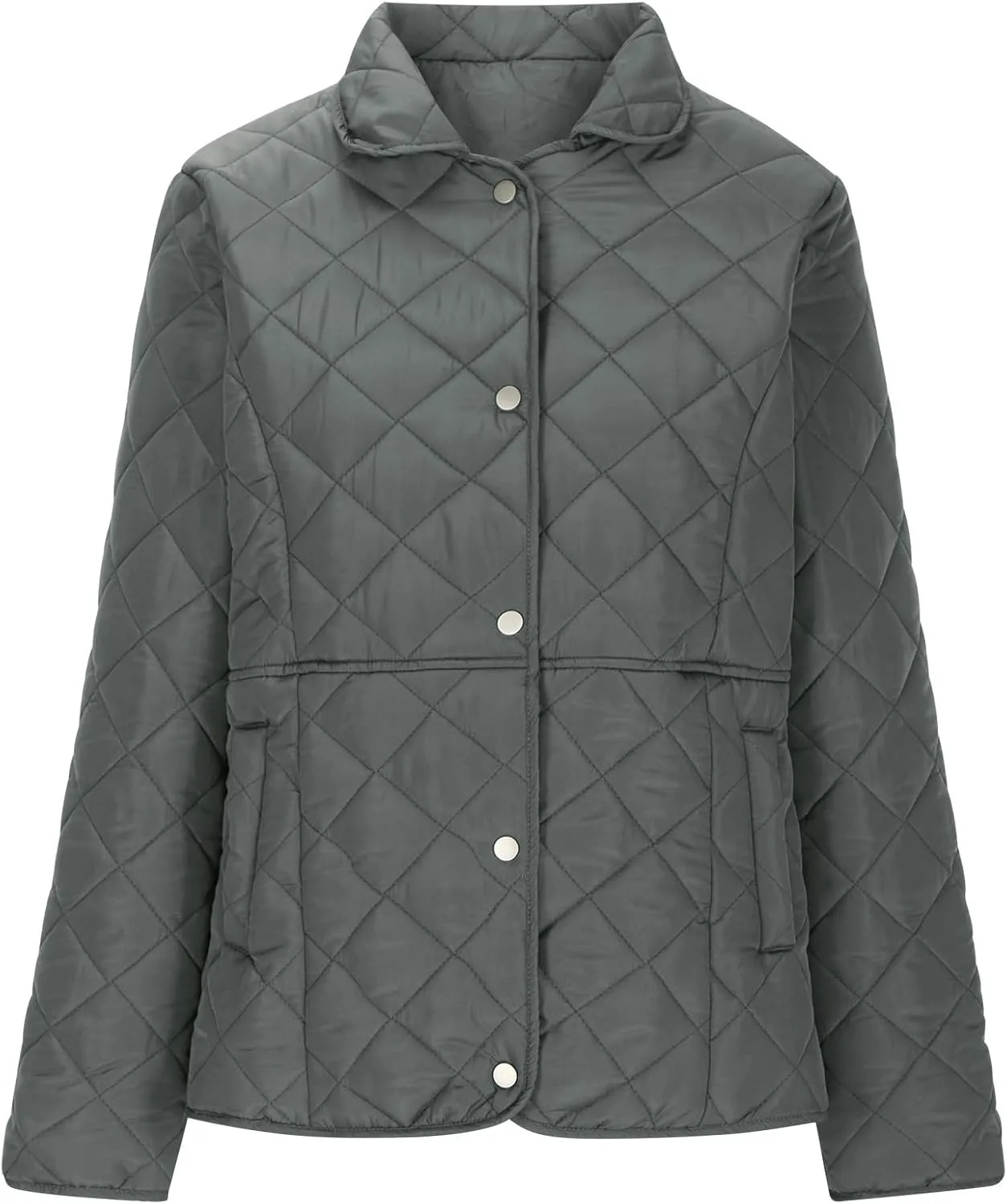 Ceboyel Women'S Quilted Barn Jackets 2024 Trendy Puffy Coats Quilted Bomber Jacket Lightweight Warm Winter Outerwear Clothing