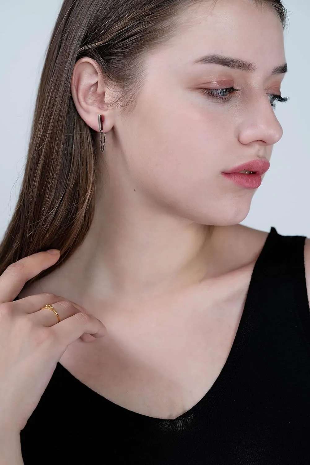 Chain Earrings for Women Dangle Earrings For Women Gold Plated Earrings for Women Sterling Silver Gold Stud Earrings for Women