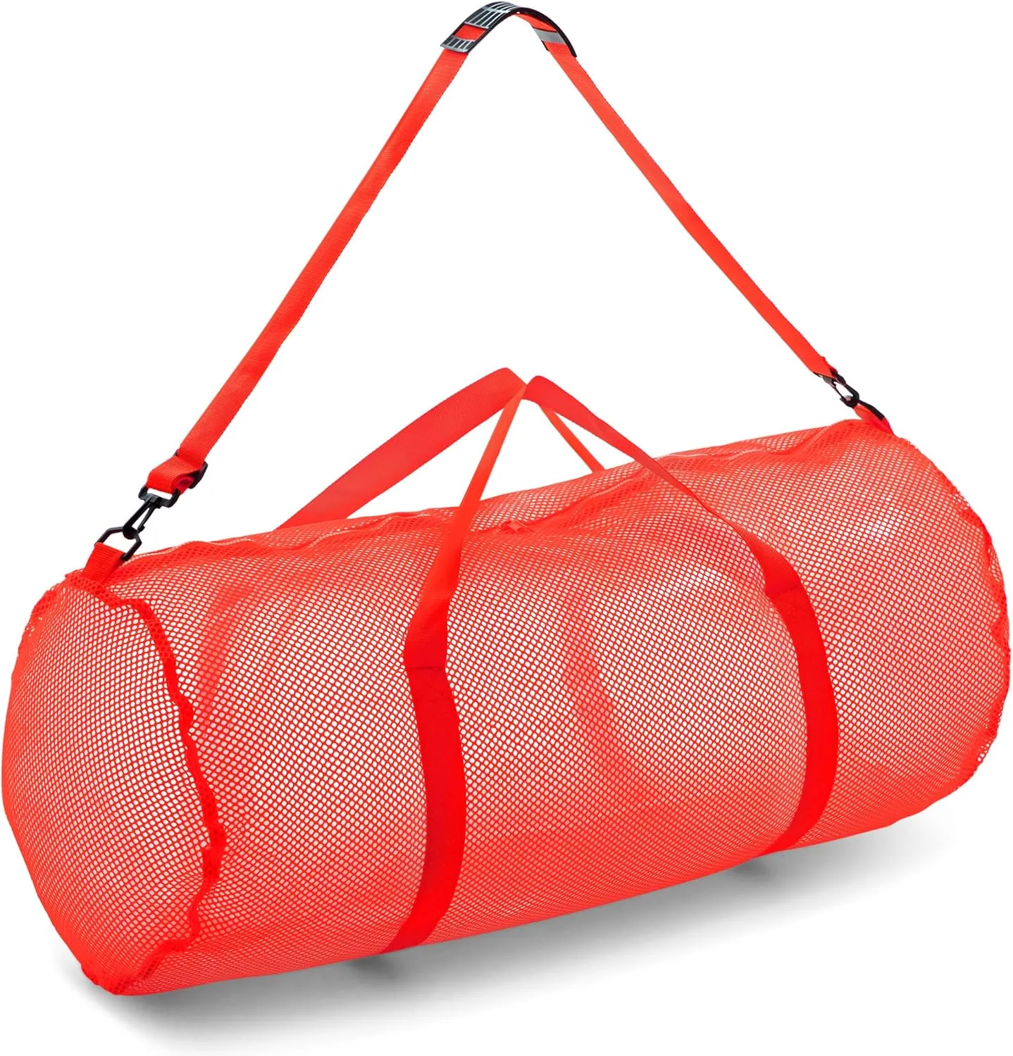 Champion Sports Mesh Duffle Bag with Zipper and Adjustable Shoulder Strap, 15 x 36 - Multipurpose, Oversized Gym Bag for Equipment, Sports Gear, Laundry - Breathable Mesh Scuba and Travel Bag