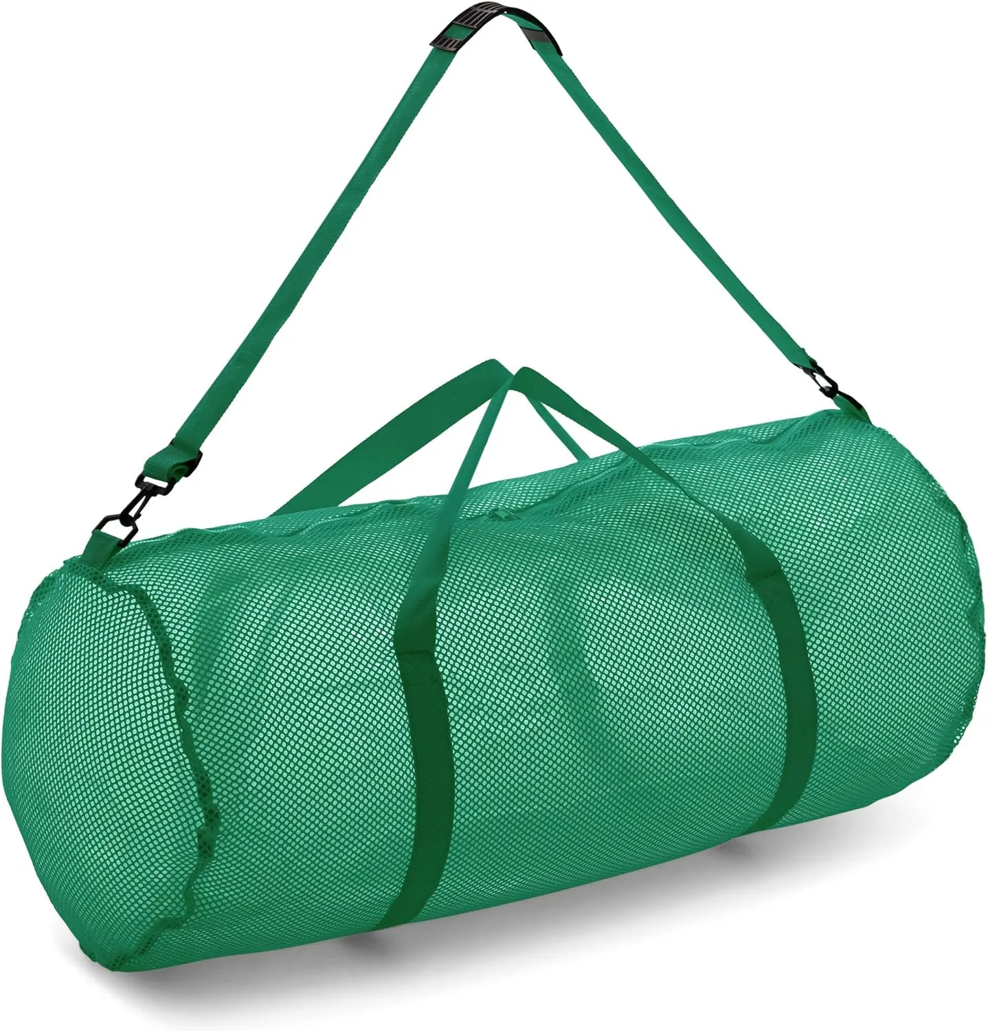 Champion Sports Mesh Duffle Bag with Zipper and Adjustable Shoulder Strap, 15 x 36 - Multipurpose, Oversized Gym Bag for Equipment, Sports Gear, Laundry - Breathable Mesh Scuba and Travel Bag