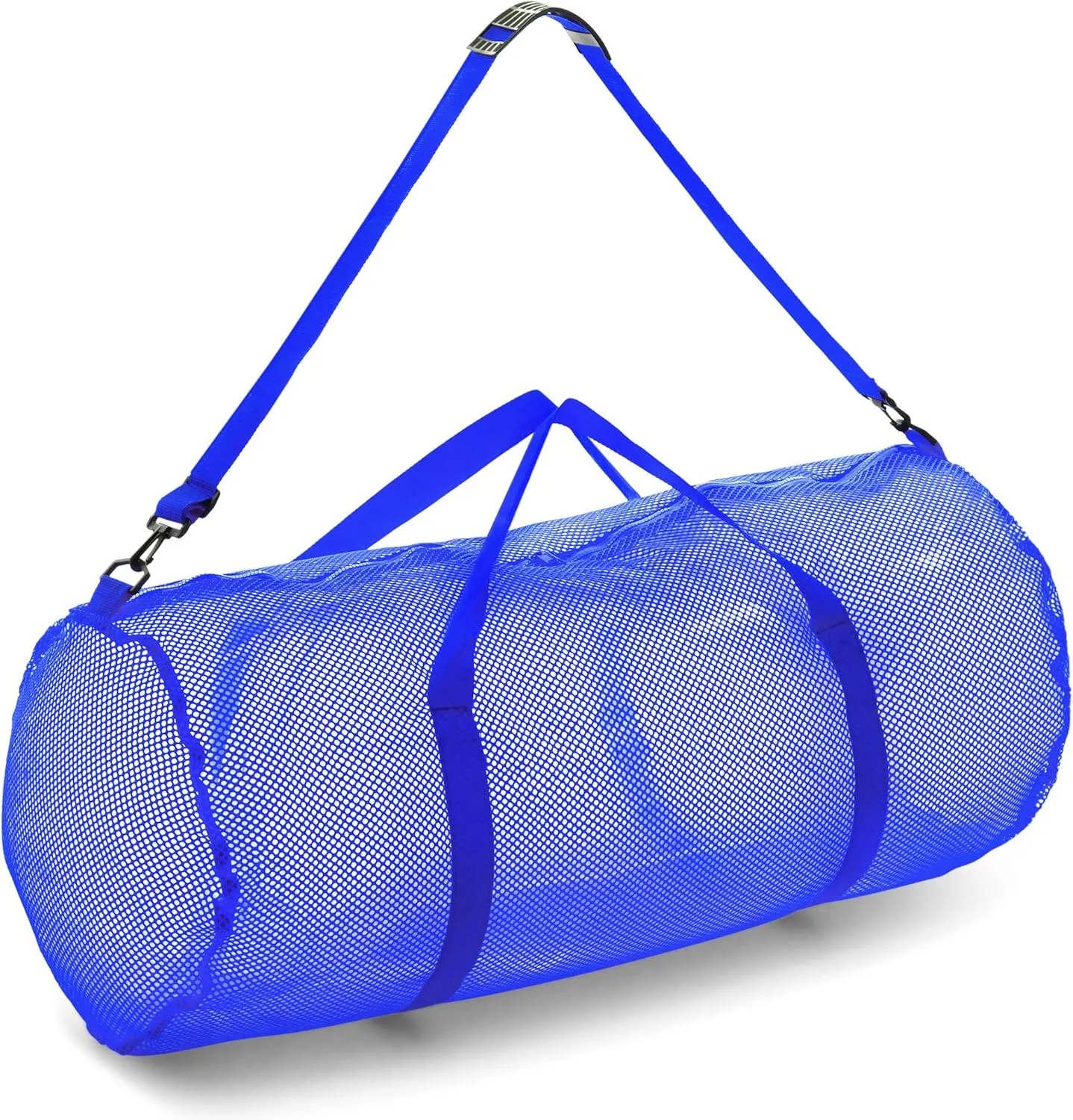 Champion Sports Mesh Duffle Bag with Zipper and Adjustable Shoulder Strap, 15 x 36 - Multipurpose, Oversized Gym Bag for Equipment, Sports Gear, Laundry - Breathable Mesh Scuba and Travel Bag