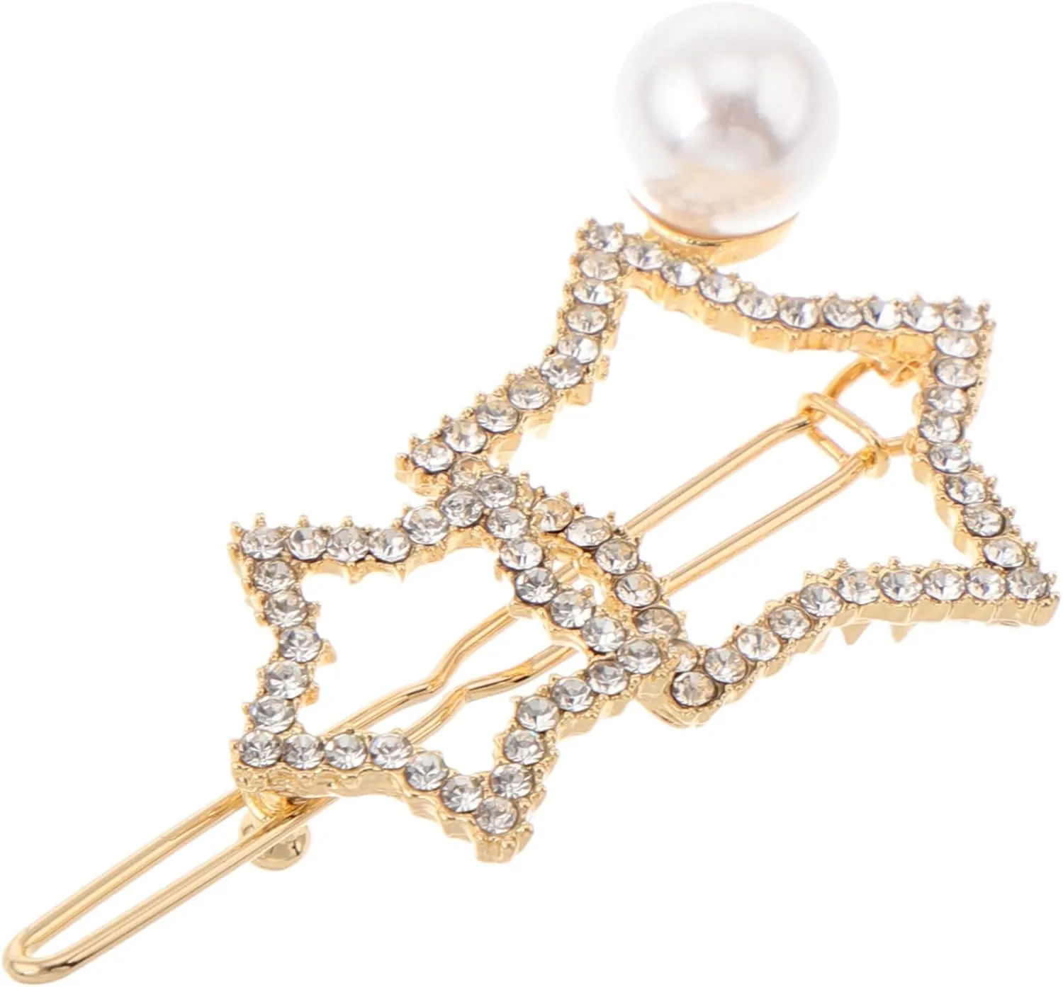 Charming Star Hair Barrettes Elegant Rhinestone Hair Accessories for Women Sparkling Star Design for Any