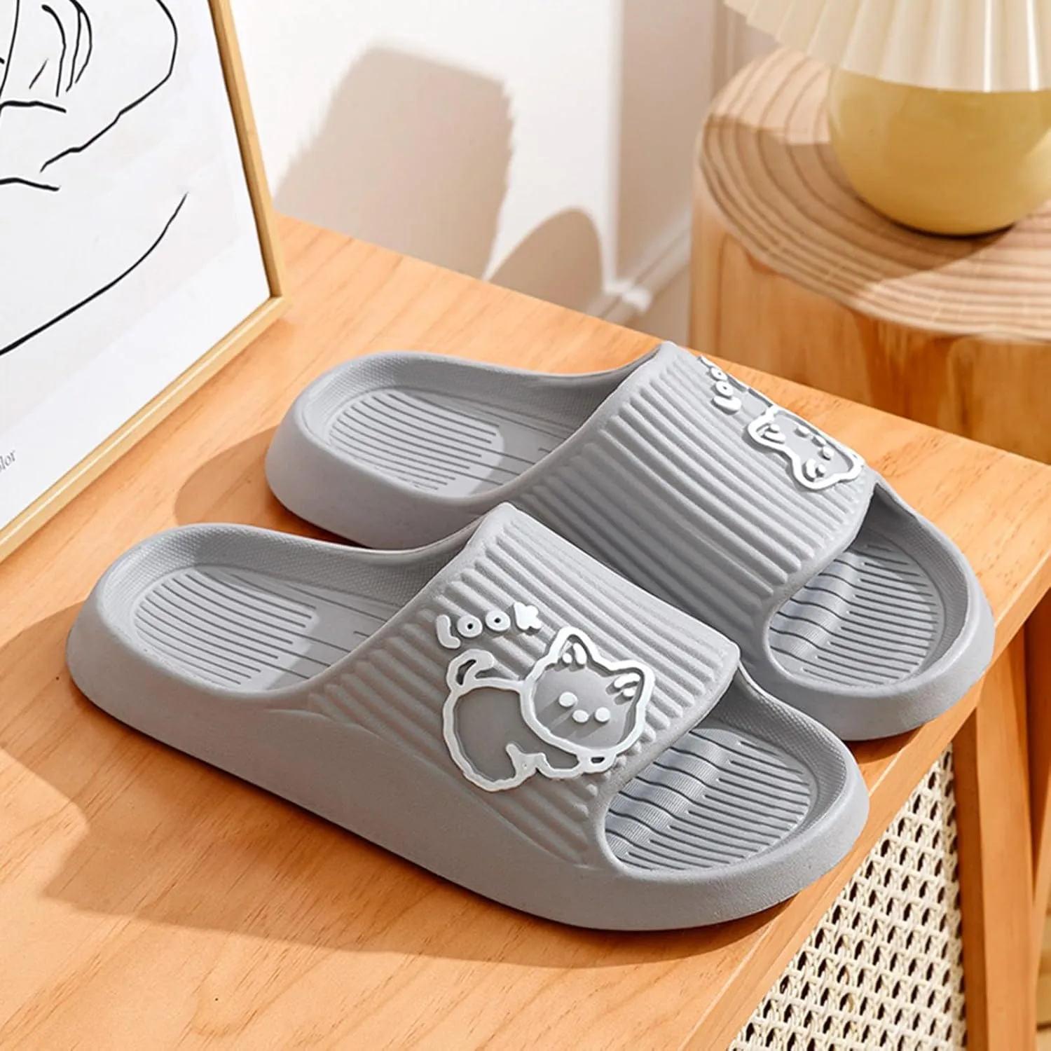 Cloud Slides Men Non Slip Quick Drying Shower Slides Swimming Beach Indoor and Outdoor for Men