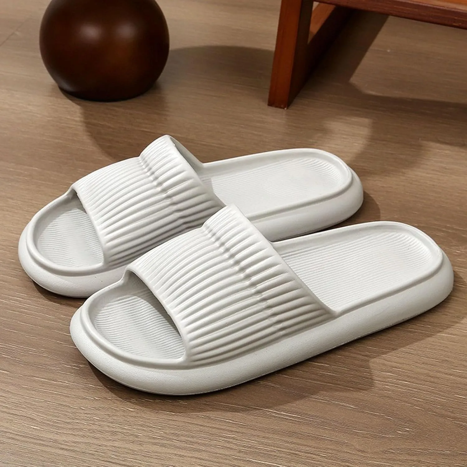 Cloud Slides Slippers with Arch Support for Women Non Slip Quick Drying Bathroom Slippers for Women Men