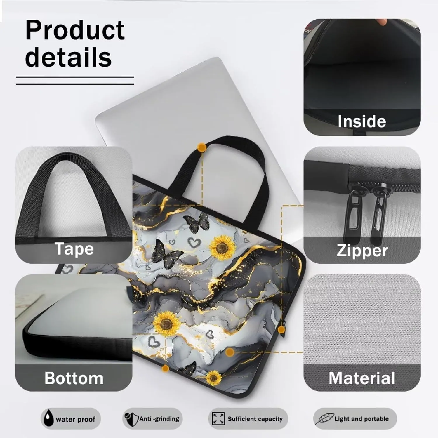 Computer Bags for Laptops for Women Men Laptop Bags Laptop Protective Case Casual Briefcase Handbags Work Bags