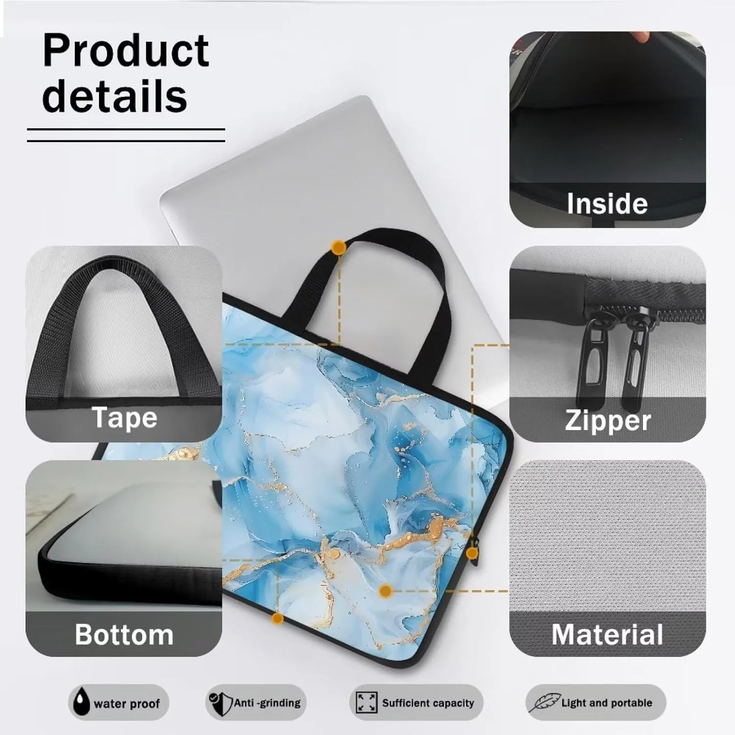 Computer Bags for Laptops for Women Men Laptop Bags Laptop Protective Case Casual Briefcase Handbags Work Bags