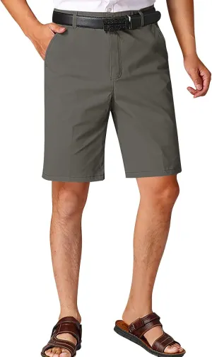 Cotton Mens Chino Shorts Tailored Casual Side Pockets Chino Shorts Summer Office(Available in Plus Size)
