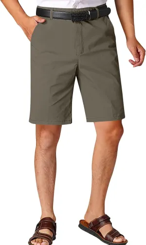 Cotton Mens Chino Shorts Tailored Casual Side Pockets Chino Shorts Summer Office(Available in Plus Size)