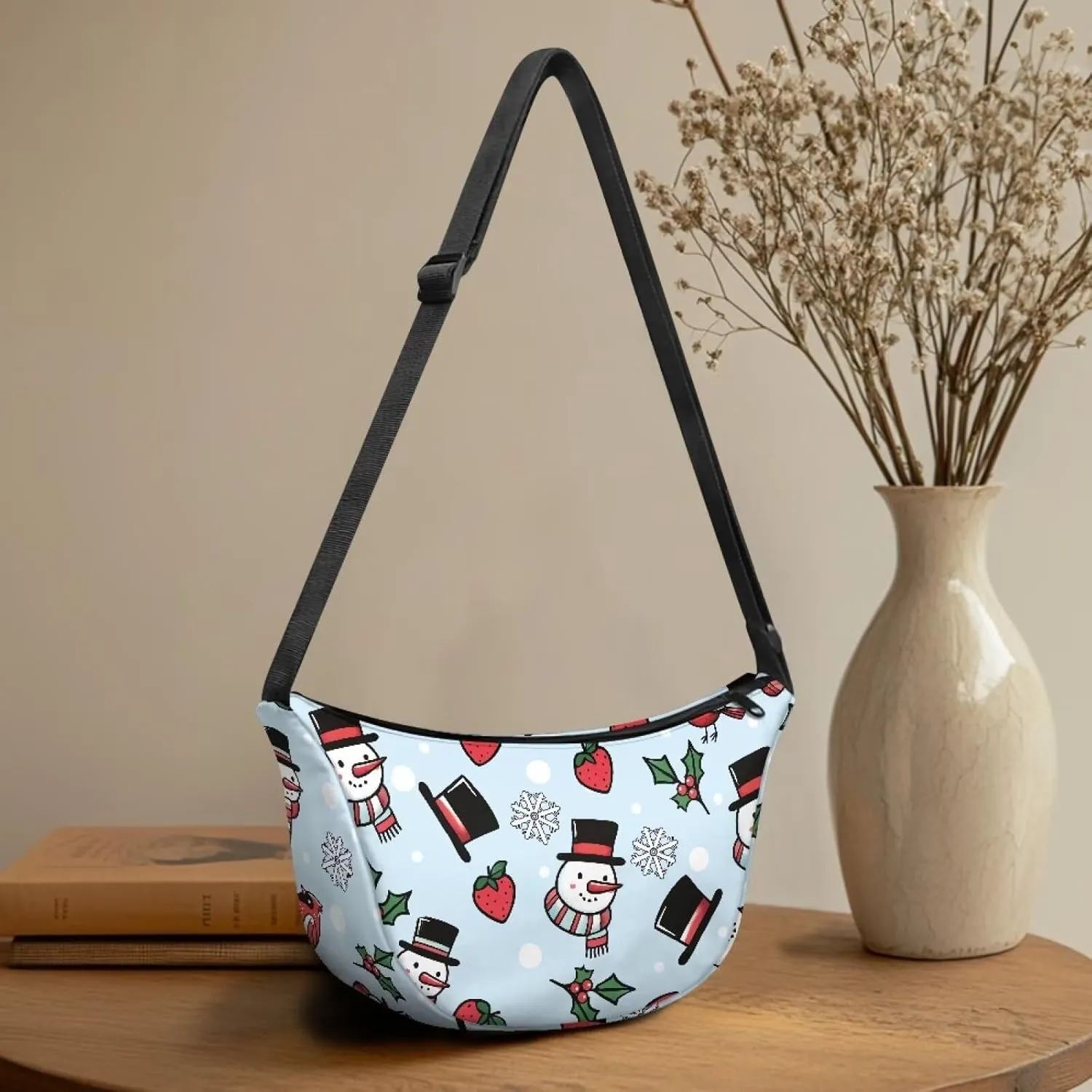 Crescent Cross-body Bags Lightweight and Soft Shoulder Bag Purse Small Dumpling Hobo Bag Fashion Handbags