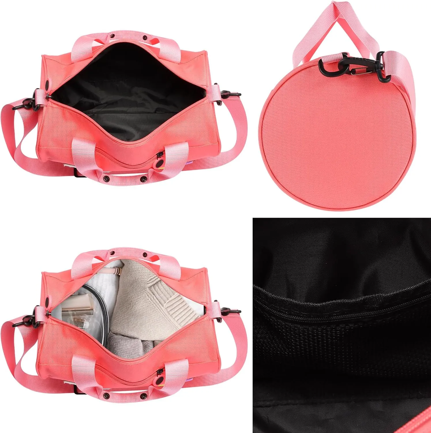 Dance Ballet Bag for Girls Sport Gym Duffle Bags Overnight Travel Bags Fun Dance Workout Duffel Bag Toddler Kid Cute Bag for Dancers, Girls, Teens, Student Athletes