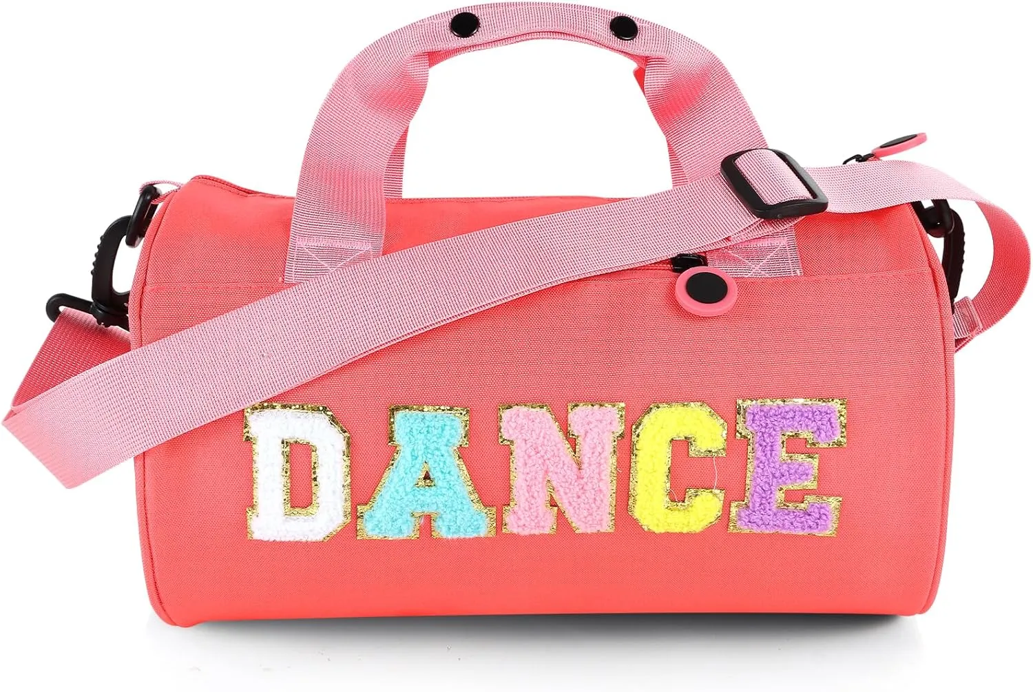 Dance Ballet Bag for Girls Sport Gym Duffle Bags Overnight Travel Bags Fun Dance Workout Duffel Bag Toddler Kid Cute Bag for Dancers, Girls, Teens, Student Athletes