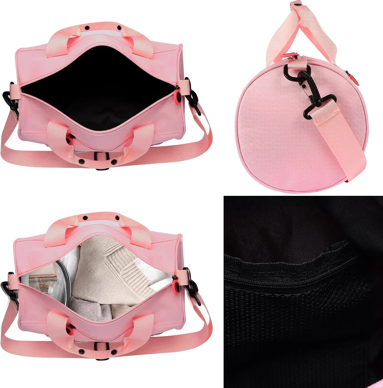 Dance Ballet Bag for Girls Sport Gym Duffle Bags Overnight Travel Bags Fun Dance Workout Duffel Bag Toddler Kid Cute Bag for Dancers, Girls, Teens, Student Athletes
