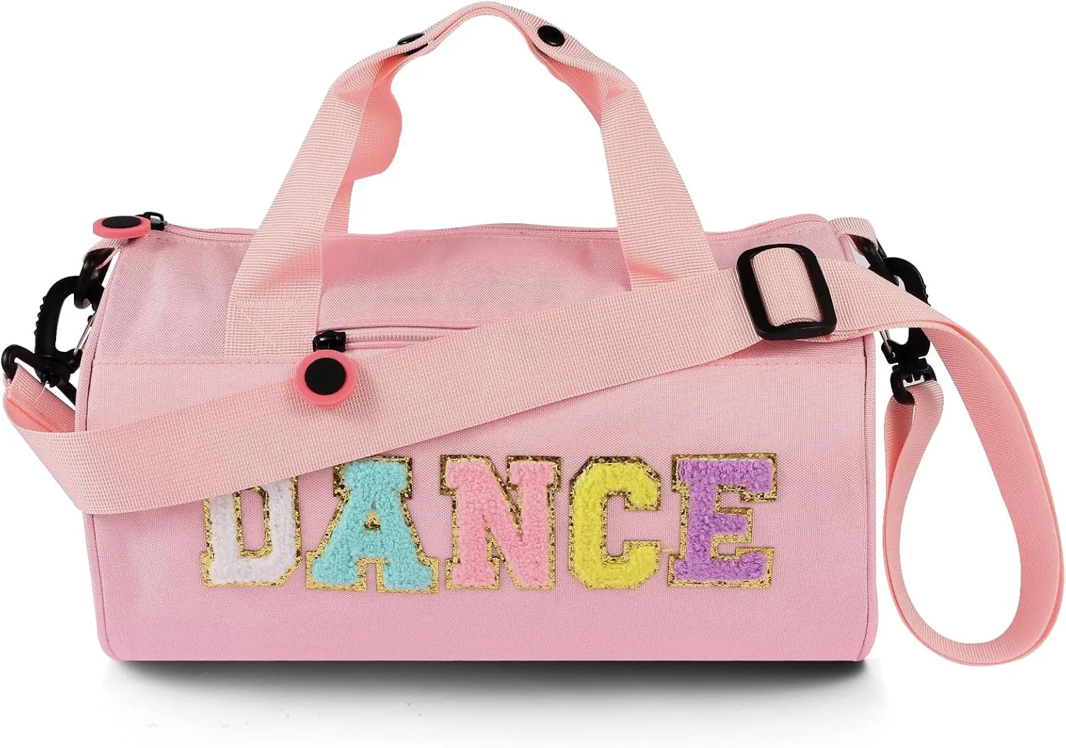 Dance Ballet Bag for Girls Sport Gym Duffle Bags Overnight Travel Bags Fun Dance Workout Duffel Bag Toddler Kid Cute Bag for Dancers, Girls, Teens, Student Athletes