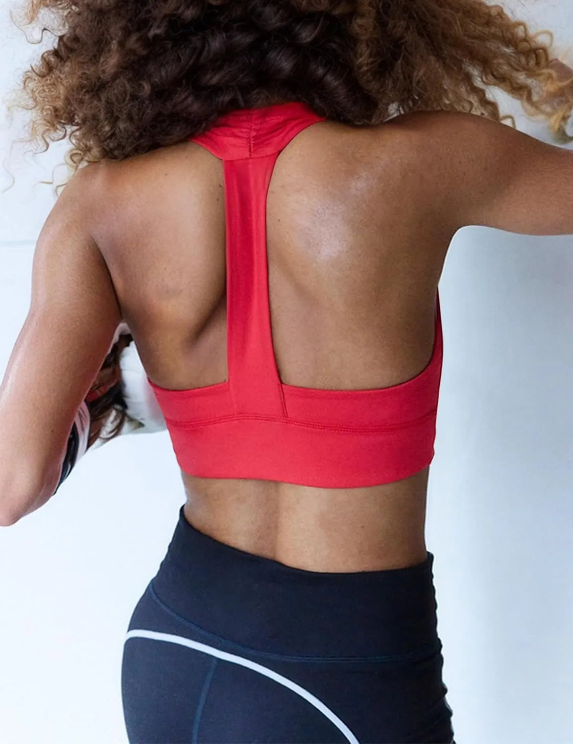 Don't Let Go Bra Square Neck Sports Bra for Women Backless Slim Fit Y Back Gym Yoga Padded Workout Crop Tank Tops