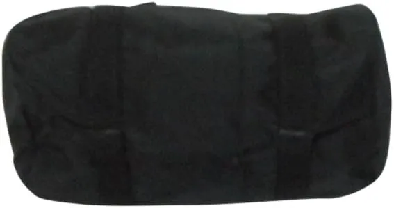Duffle Bag Small Nylon 11 Inch width, Perfect for Work, Camping, Beach; Water Resistant Made In USA. (Black)