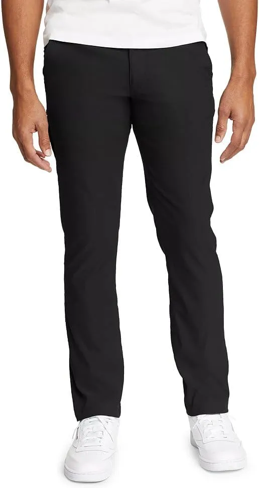 Eddie Bauer Men's Horizon Guide Chino Pants - Slim Fit, Black, 40W x 34L