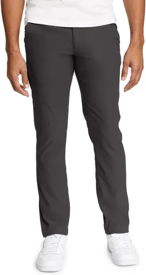 Eddie Bauer Men's Horizon Guide Chino Pants - Slim Fit, Carbon, 36W x 34L