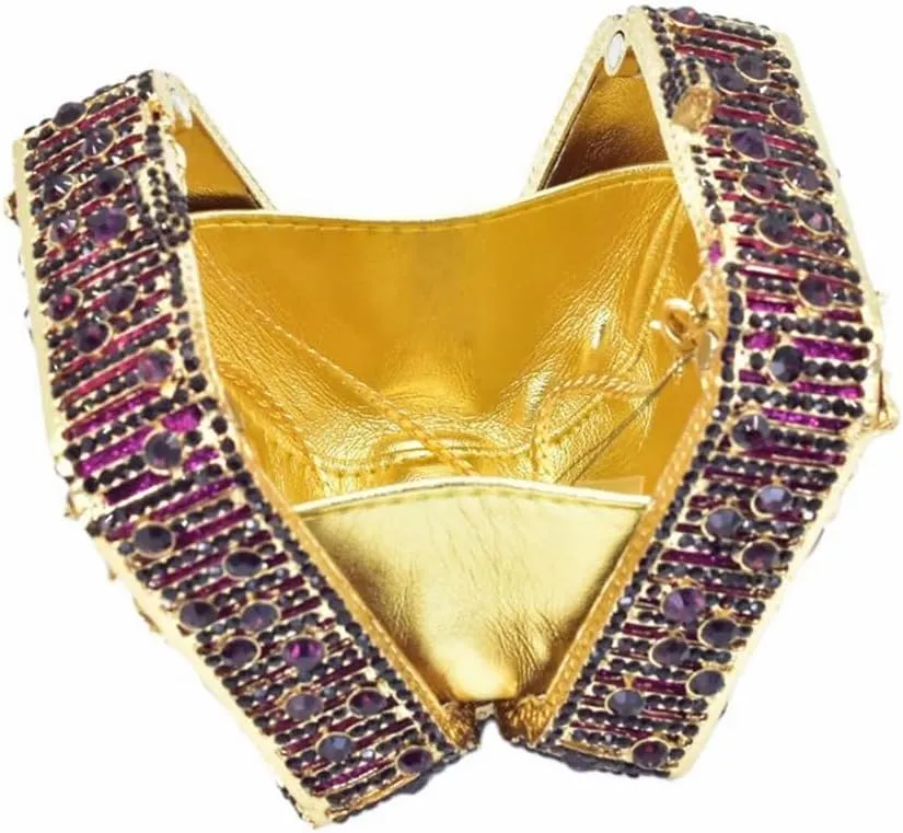 Elegant Women Oil Floral Crystal Evening Bag Flower Diamond Wedding Party Purse Square Box Rhinestone Handbag for Prom
