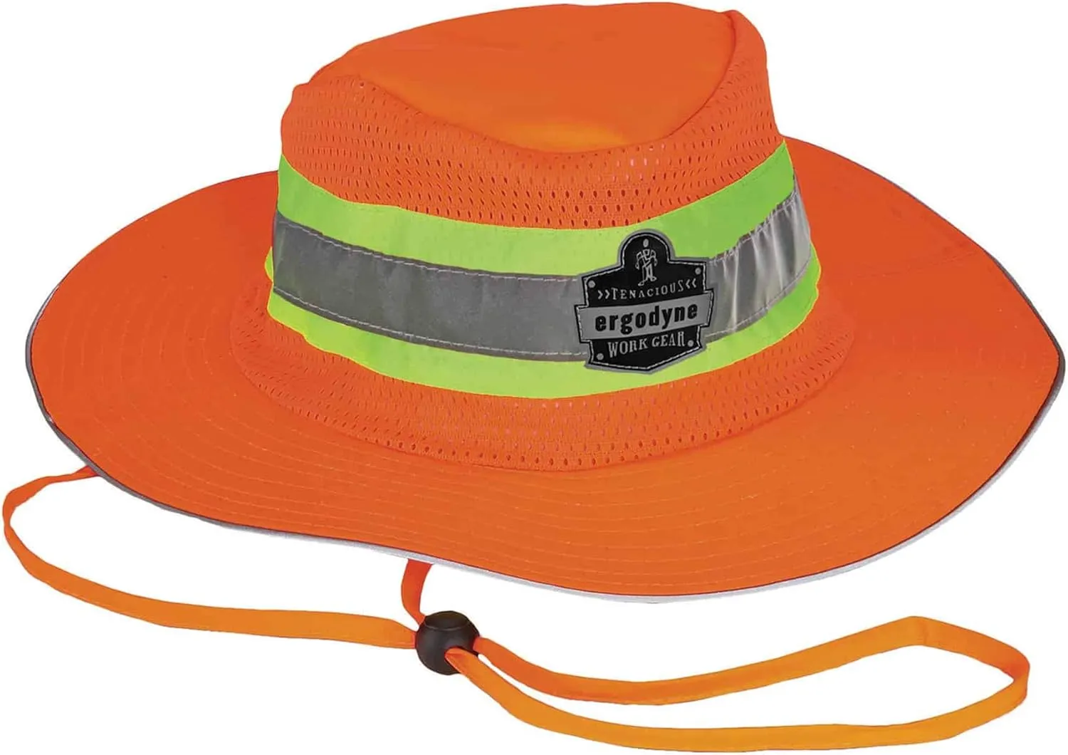 Ergodyne GloWear 8935 High Visibility Reflective Ranger Sun Hat,Orange, Large/X-Large