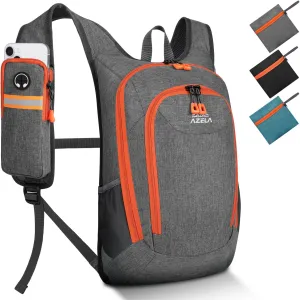 Esup 15L Small Hiking Backpack Foldable Lightweight Travel Day Pack Packable Camping Backpack for Women Men (Gray)