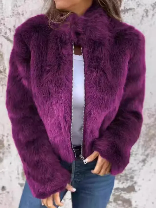 Eveline  Fur Jacket with Zip