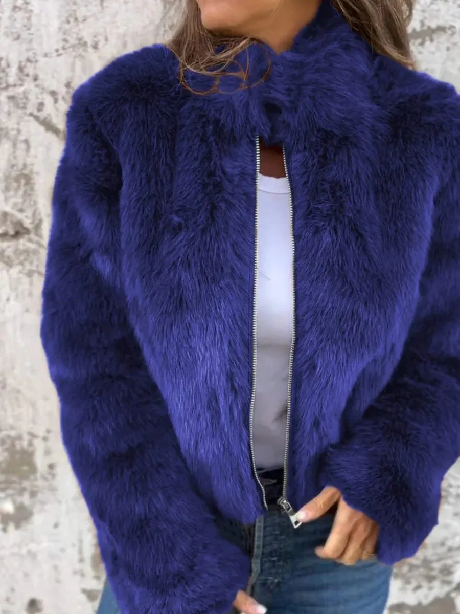 Eveline  Fur Jacket with Zip