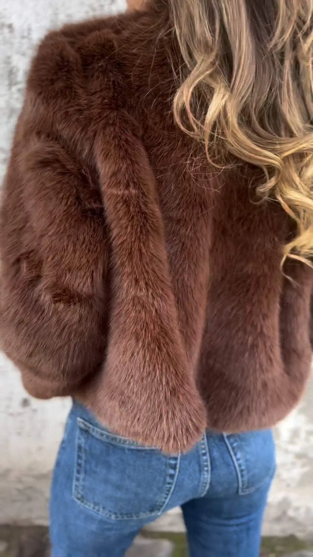 Eveline  Fur Jacket with Zip