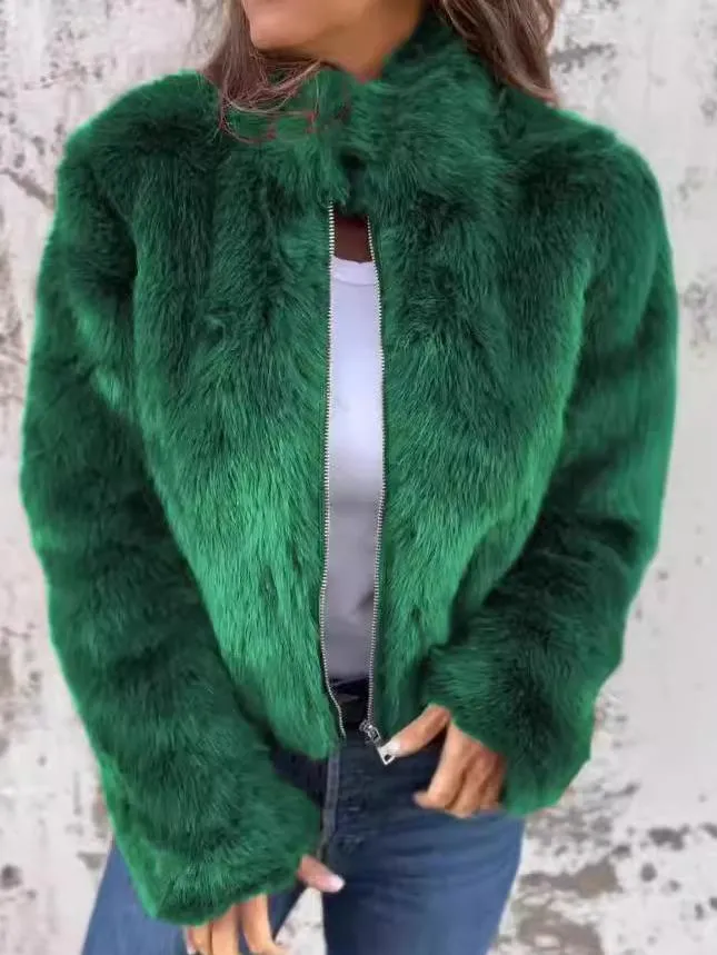 Eveline  Fur Jacket with Zip