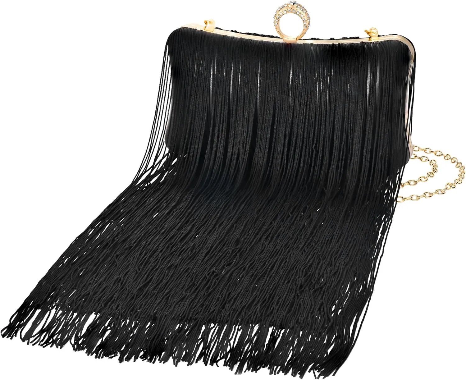 Evening Bag for Women, Gold Flower Sequins Purses, Sparkling Party Clutch Handbag for Wedding Cocktail Prom