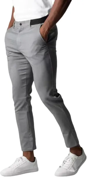 Foueo Active Chinos, Active Chinos Pants Men, Mens Slim Fit Stretch Skinny Tapered Dress Pants Casual Solid Trousers