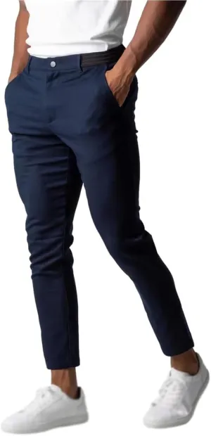 Foueo Active Chinos, Mens Chinos Slim Fit Stretch Skinny Tapered Dress Pants Casual Solid Trousers with Pockets