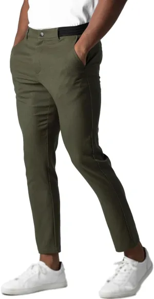 Foueo Active Chinos, Mens Chinos Slim Fit Stretch Skinny Tapered Dress Pants Casual Solid Trousers with Pockets