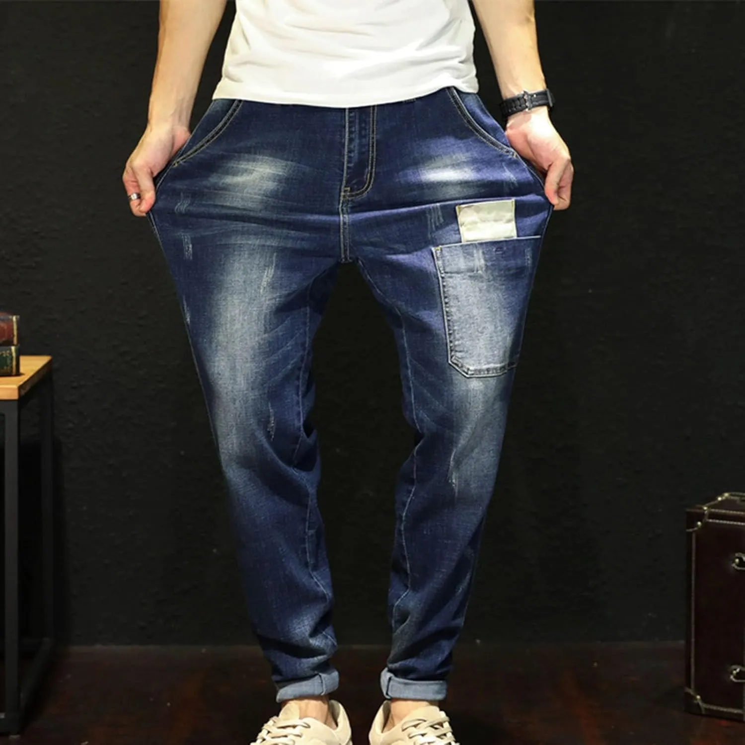GIERIDUC Men's Traditional Plaid Chino Pants Men's Cargo Pants Relaxed Fit White Basketball Leggings Mens Sweatpants Pockets