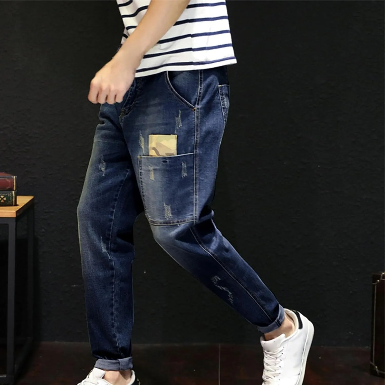 GIERIDUC Men's Traditional Plaid Chino Pants Men's Cargo Pants Relaxed Fit White Basketball Leggings Mens Sweatpants Pockets