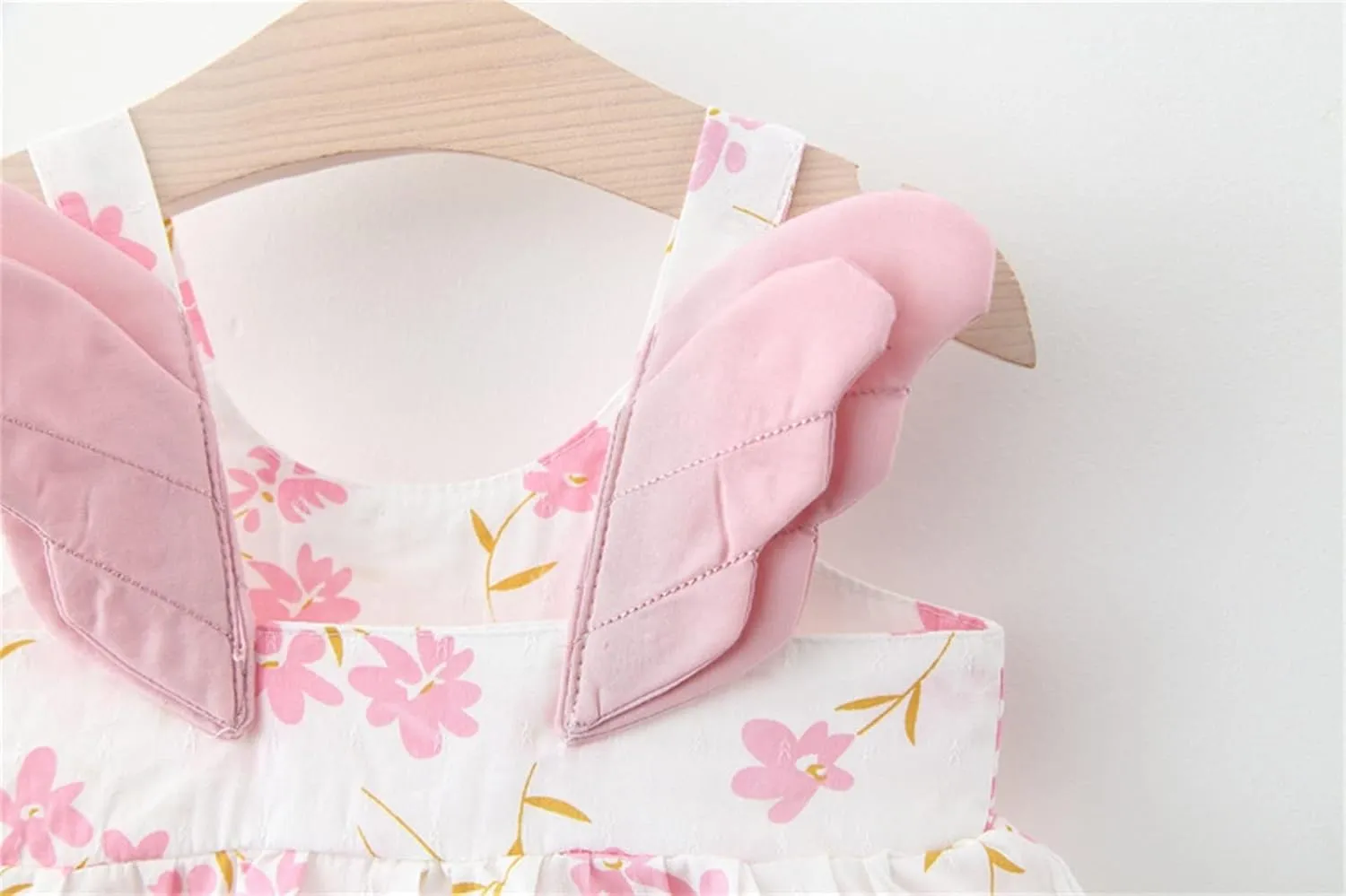 Girls Summer Dress Infant Floral Suspenders Dress Baby Princess Outfits Clothes Hat Girls Dress Kids for 1-4 Years