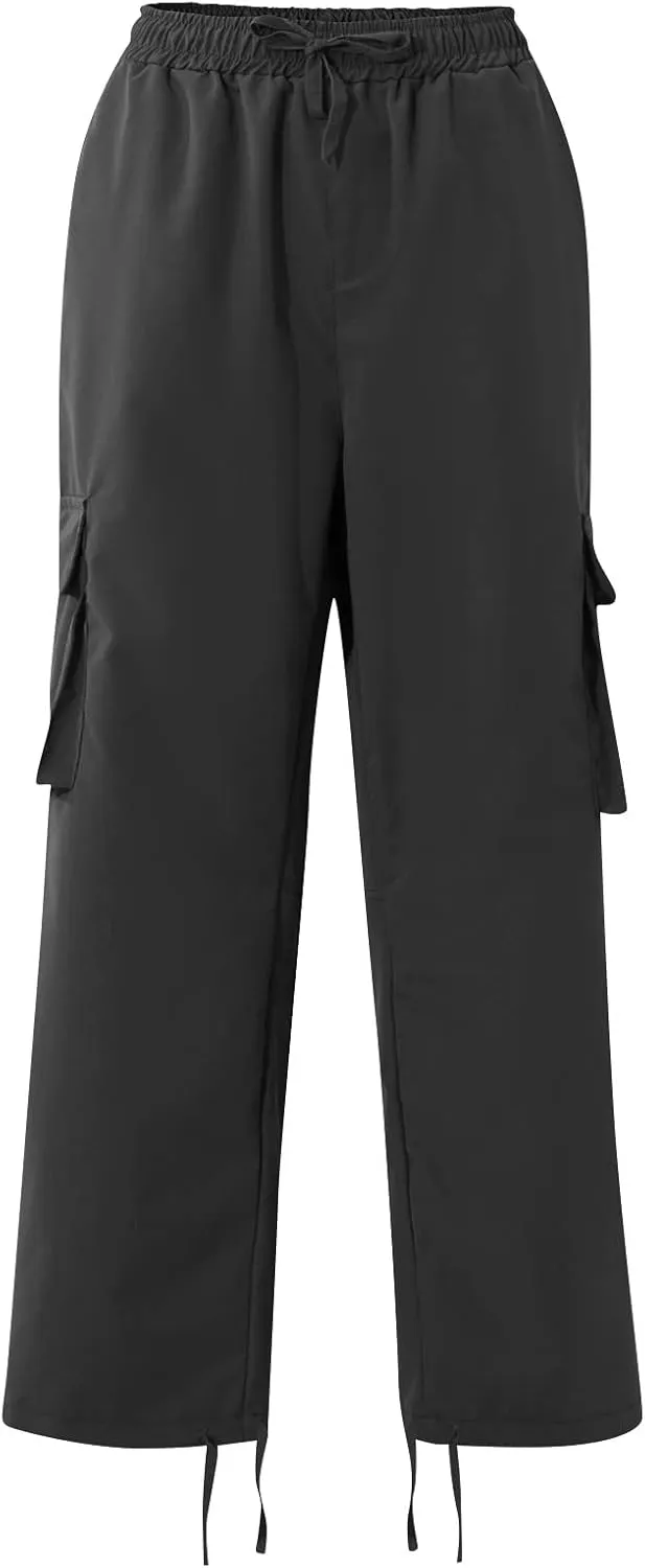 GOFULY Cargo Pants for Men Stretch Elastic Waist Drawstring Hiking Pants with Multi Pockets Sweatpants 2024 Joggers Trouser