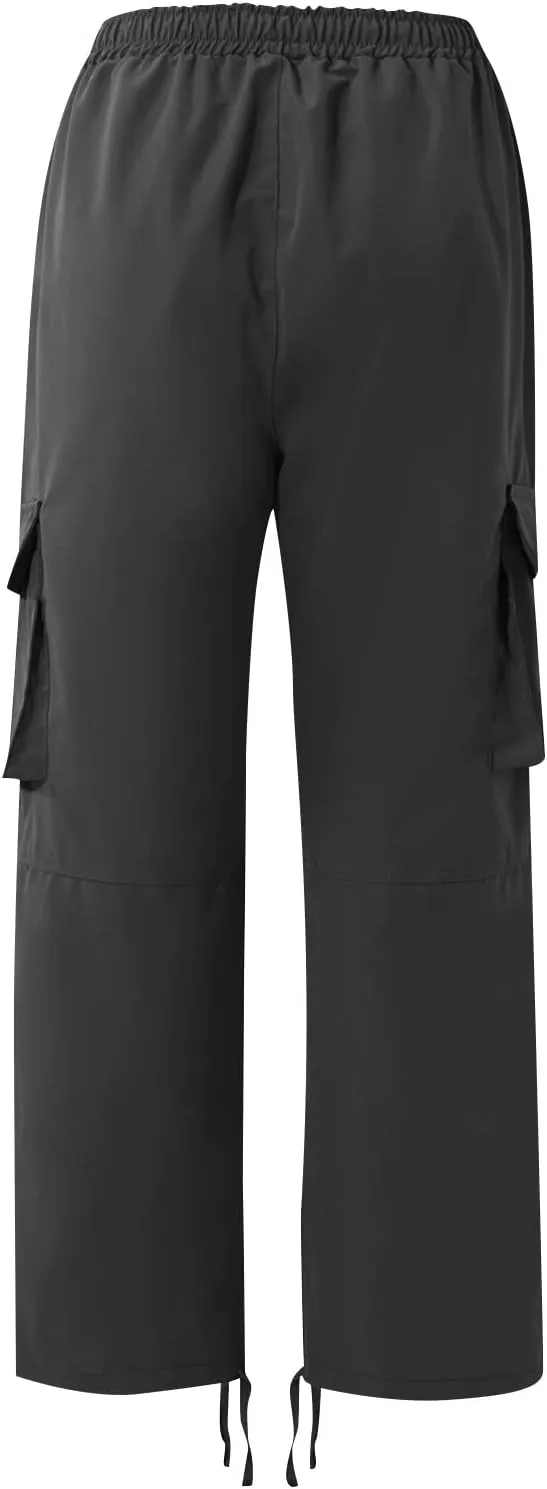 GOFULY Cargo Pants for Men Stretch Elastic Waist Drawstring Hiking Pants with Multi Pockets Sweatpants 2024 Joggers Trouser