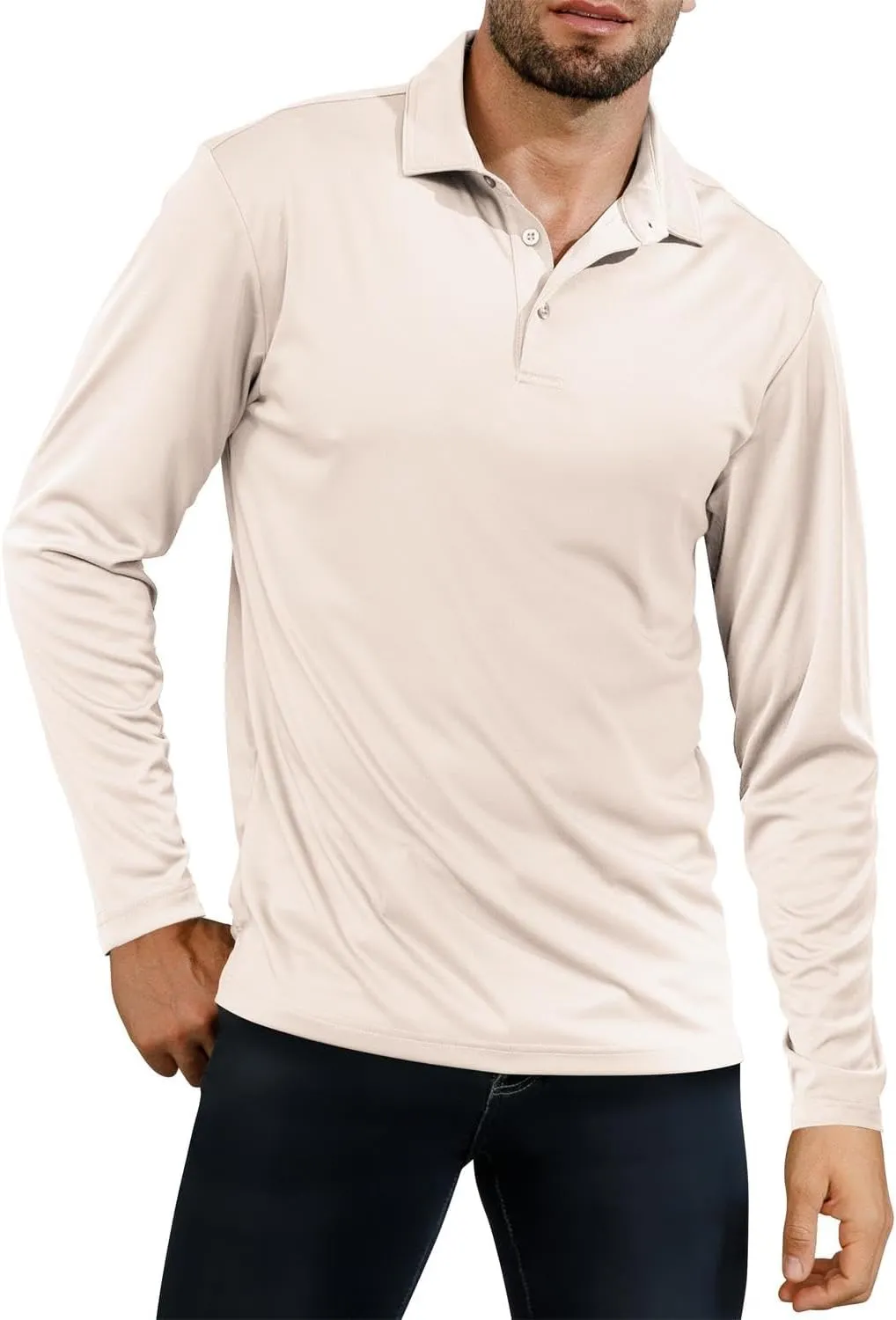 Golf Shirts for Men - Short Sleeve Performance Solid Moisture Wicking Polo Shirt