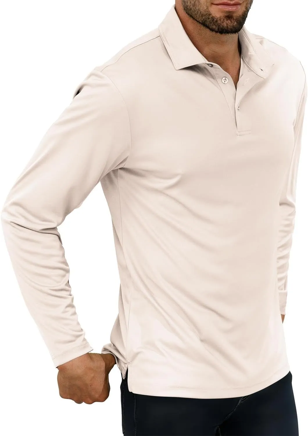 Golf Shirts for Men - Short Sleeve Performance Solid Moisture Wicking Polo Shirt