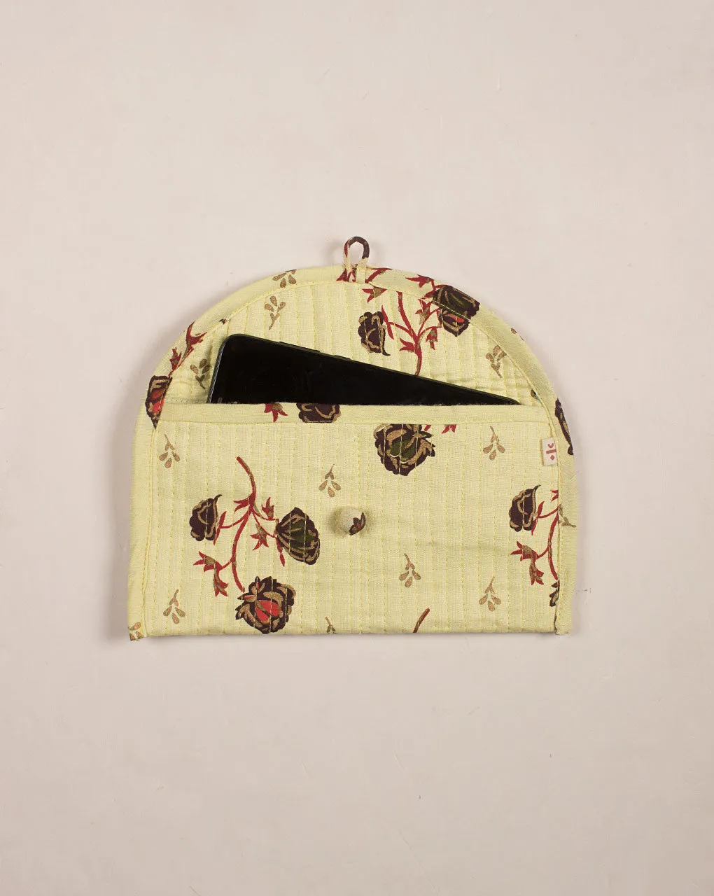 Handcrafted Rayon Quilted Clutch