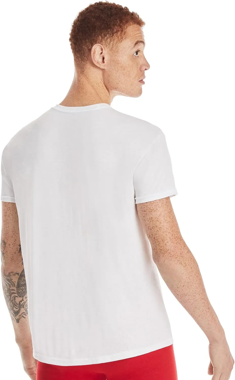 Hanes Men's Moisture-Wicking Crewneck Performance Undershirt, 5-Pack