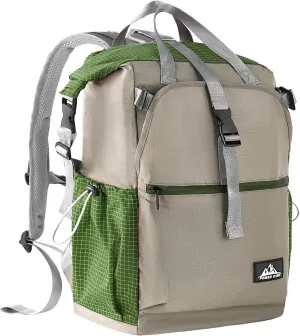 Hiking Backpack 35L, Lightweight Portable Backpacks,Water-resistant UHMWPE Casual Daypack Backpacks For Man Woman,Foldable Camping Backpack Fit For Hiking Camping Travel (Green)